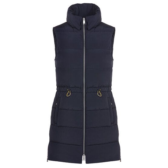 Valiente  Long quilted thermal vest navy