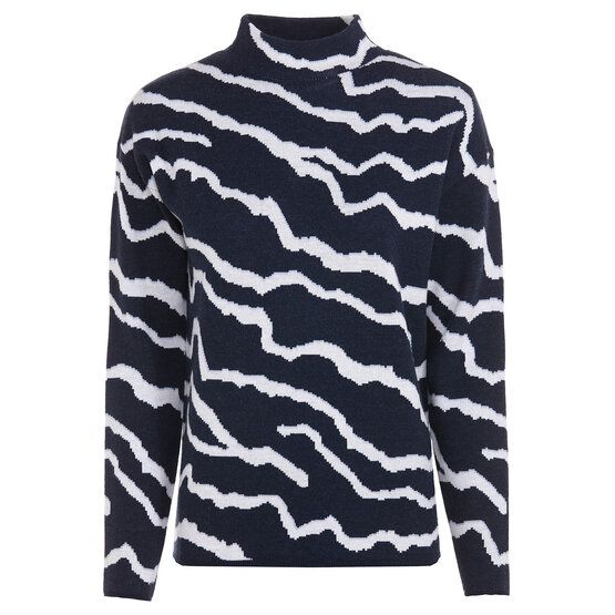 Valiente  Patterned knit sweater navy