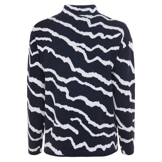 Valiente  Patterned knit sweater navy