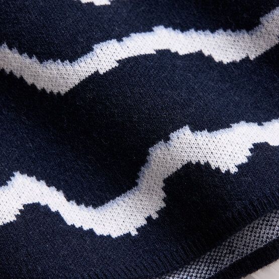 Valiente  Patterned knit sweater navy