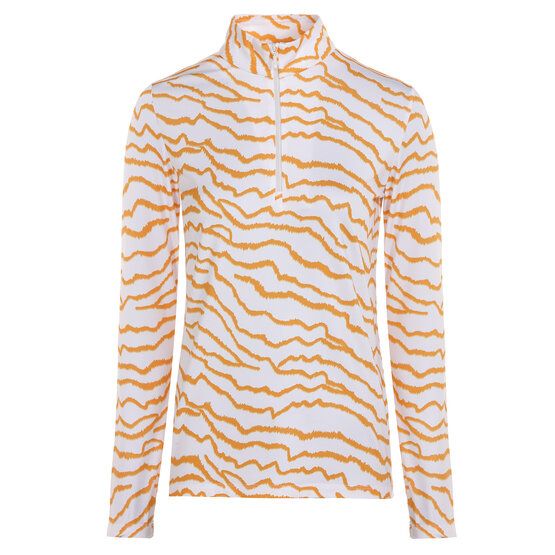 Valiente  Print 1/2 zip thermal undershirt orange