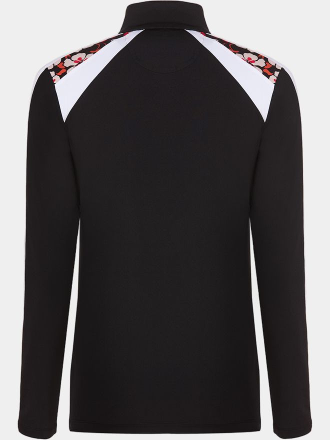 Valiente Druck 1/2 Zip Thermo Unterzieher schwarz