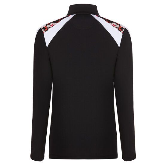 Valiente  Print 1/2 zip thermal undershirt black