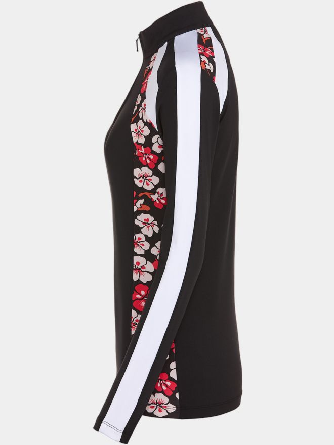 Valiente Druck 1/2 Zip Thermo Unterzieher schwarz