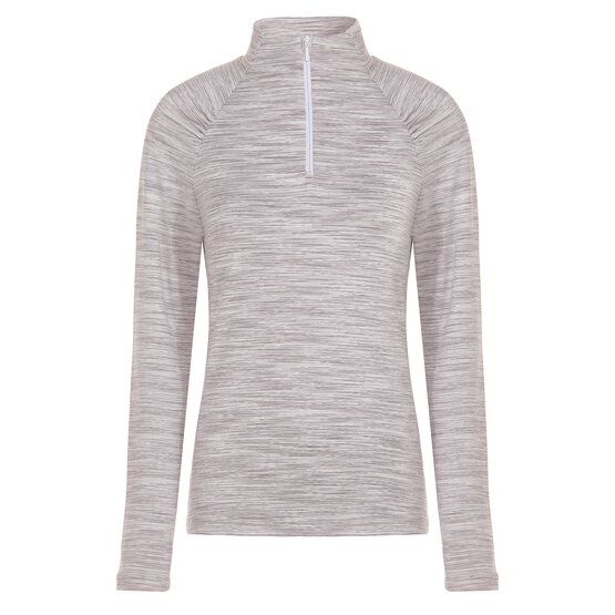 Valiente  Multi-melange 1/2 zip thermal undershirt gray melange