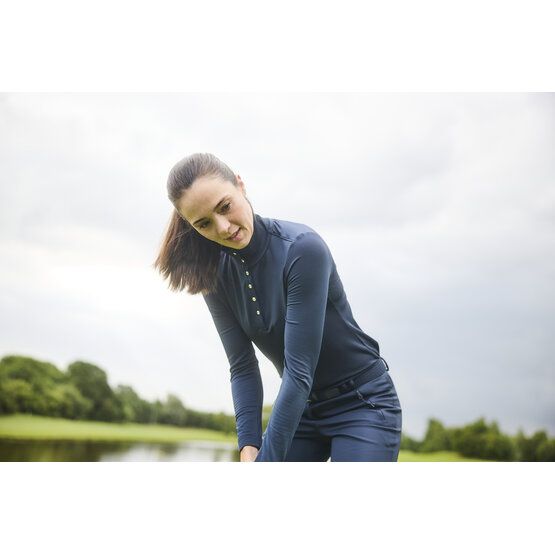 Valiente Stand-up collar with buttons Thermal undergarment navy