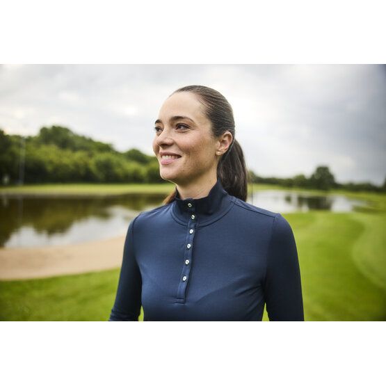 Valiente Stand-up collar with buttons Thermal undergarment navy