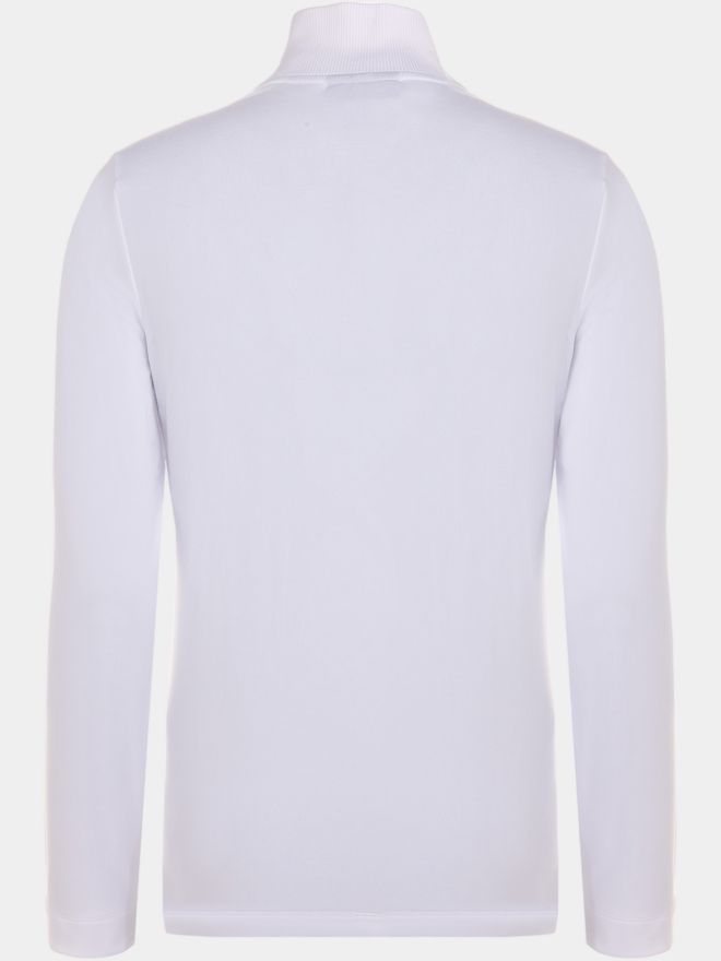 Valiente Stehkragen mit Knöpfen Thermo Unterzieher weiß