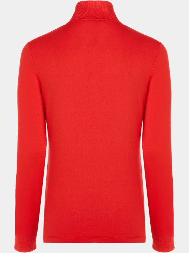 Valiente Stehkragen mit Knöpfen Thermo Unterzieher rot