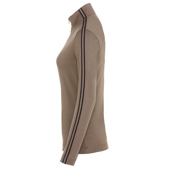 Valiente  1/2 zip stretch thermal midlayer taupe