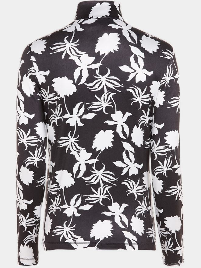 Valiente Druck 1/2 Zip Soft Touch Thermo Unterzieher schwarz