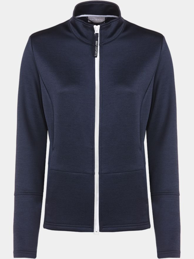Valiente Melange Stretch Jacke navy