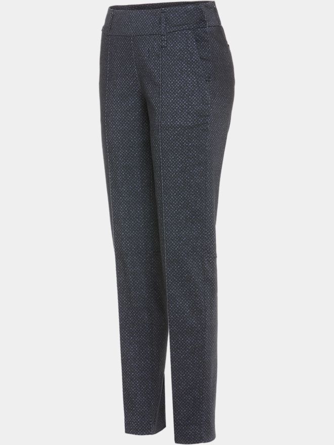 Valiente STELLA Druck Satin-Stretch Schlupf lang Hose fancy