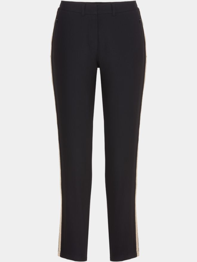 Valiente KARLA Stretch Twilll lang Hose schwarz