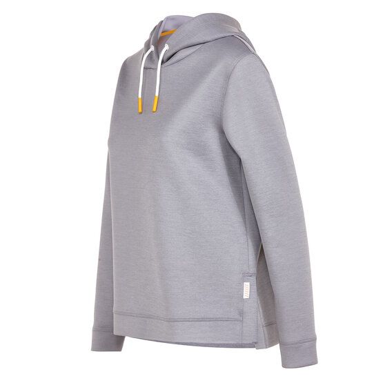 Valiente Hoodie Stretch Midlayer grau melange