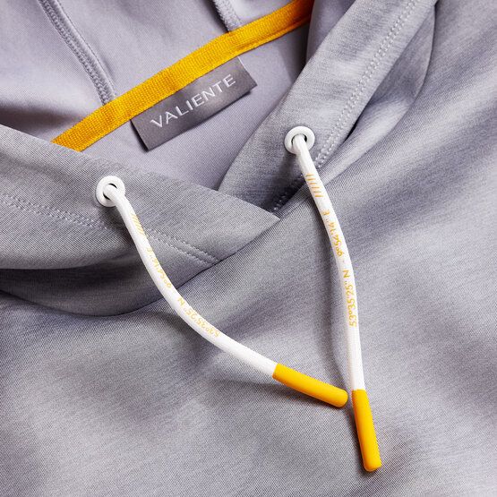 Valiente Hoodie Stretch Midlayer grau melange