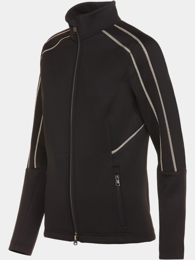 Valiente Struktur Power Stretch Jacke schwarz