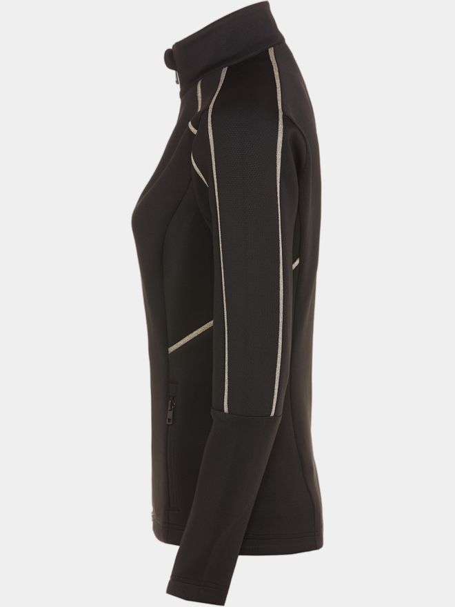 Valiente Struktur Power Stretch Jacke schwarz