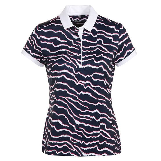 Valiente  Print half-sleeve polo navy