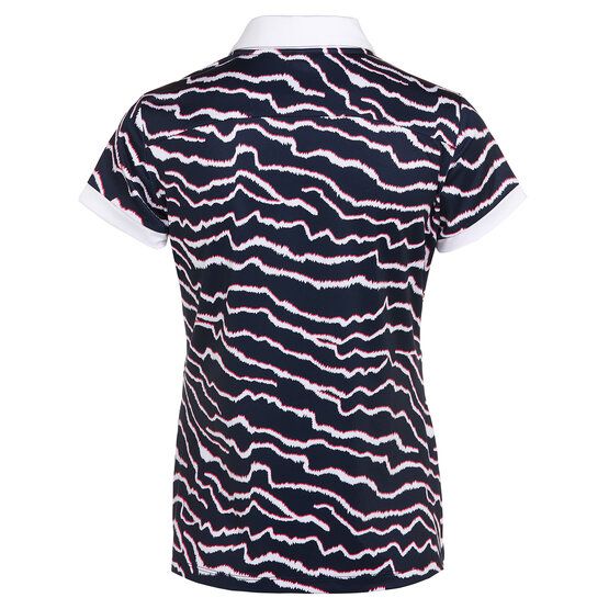 Valiente  Print half-sleeve polo navy