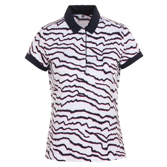 Valiente  Print half-sleeve polo white