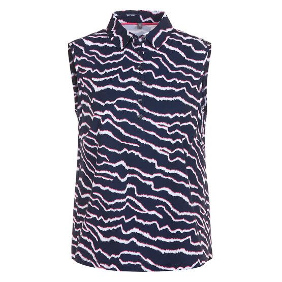 Valiente  Print back pleat Without sleeves Polo navy