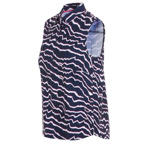 Valiente  Print back pleat Without sleeves Polo navy