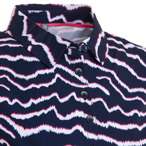 Valiente  Print back pleat Without sleeves Polo navy