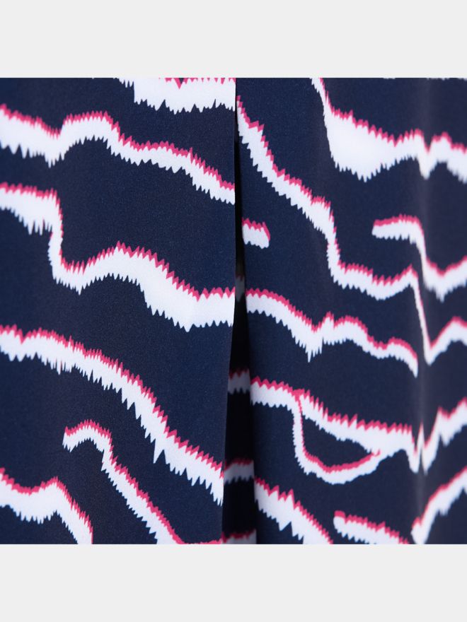 Valiente Druck Rückenfalte Ohne Arm Polo navy