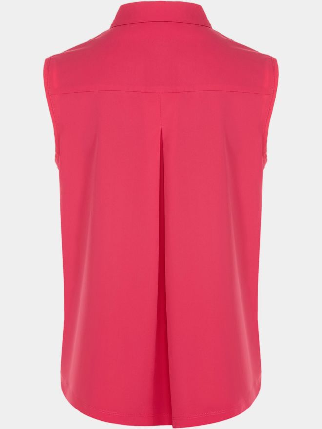 Valiente Rückenfalte Ohne Arm Polo pink