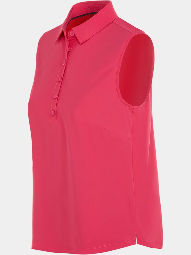 Valiente Rückenfalte Ohne Arm Polo pink