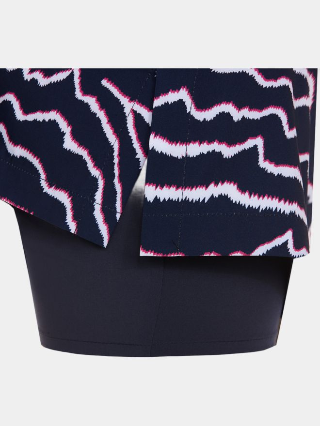 Valiente Druck kurz Skort navy