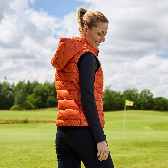 Valiente  Quilted thermal vest orange