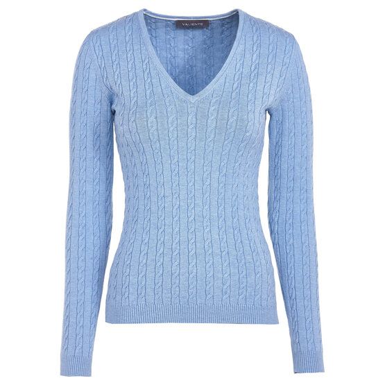 Valiente  Cable knit sweater light blue