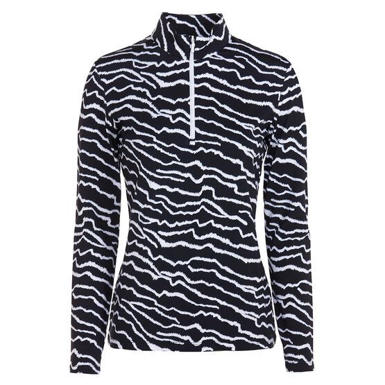 Valiente  Print 1/2 zip thermal undershirt navy