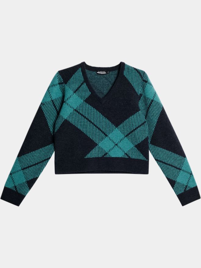 J.Lindeberg Brea Knitted V-Neck Strick Pullover mehrfarbig