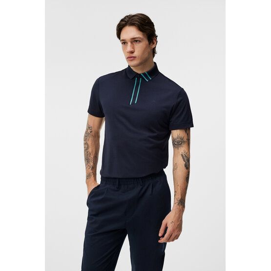 J.Lindeberg Viktor Halbarm Polo navy