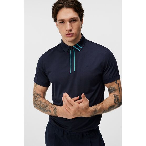 J.Lindeberg  Viktor half-sleeved polo navy