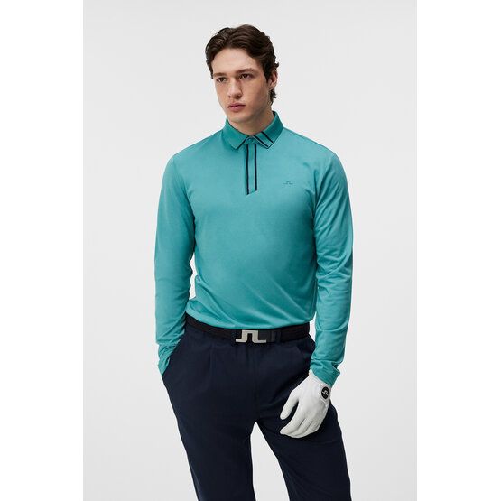 J.Lindeberg  Viktor long sleeve polo green