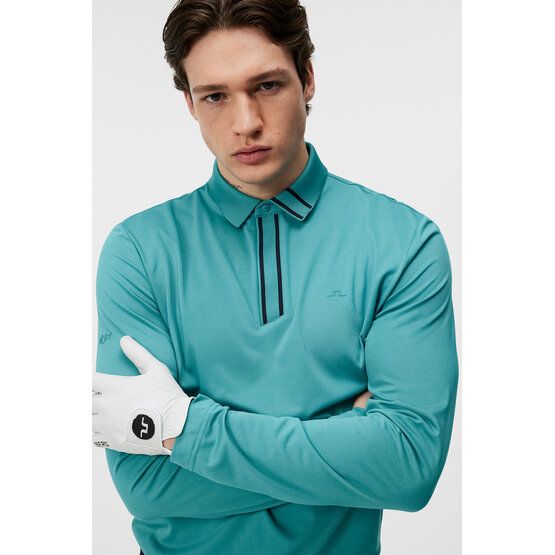 J.Lindeberg  Viktor long sleeve polo green