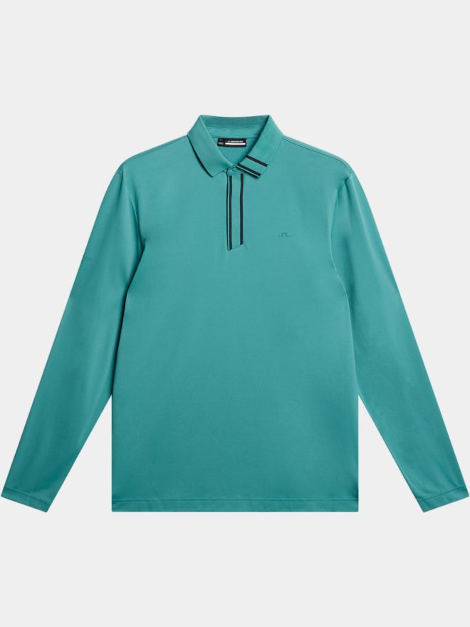 J.Lindeberg Viktor Langarm Polo grün