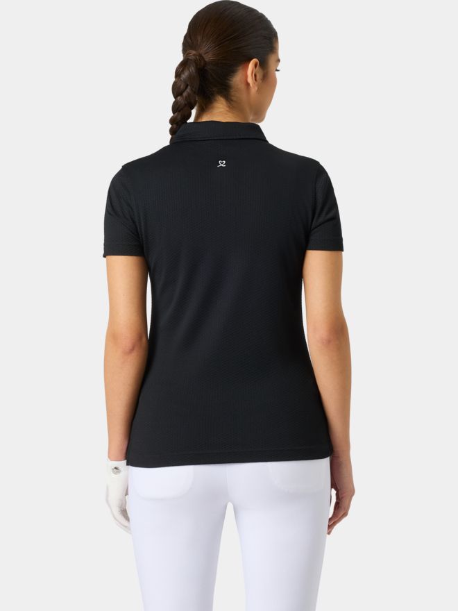 Daily Sports PEORIA Halbarm Polo schwarz