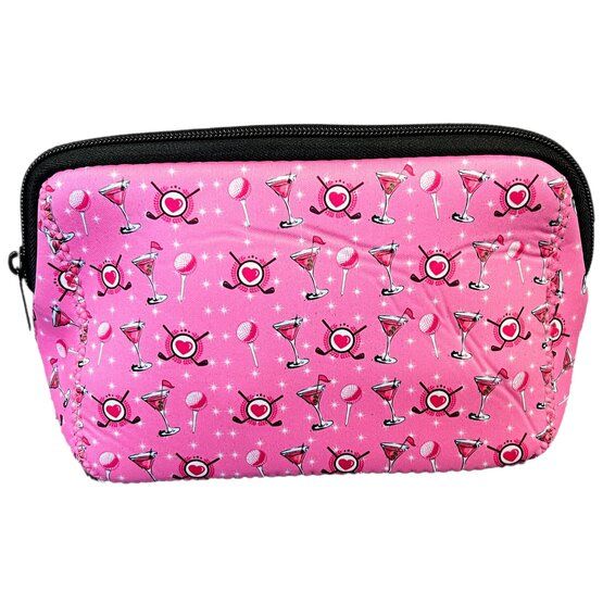 cbf moda Cosmo Golf cosmetic bag pink