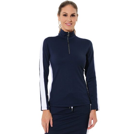 MDC  Meryl Zip Stretch Midlayer navy