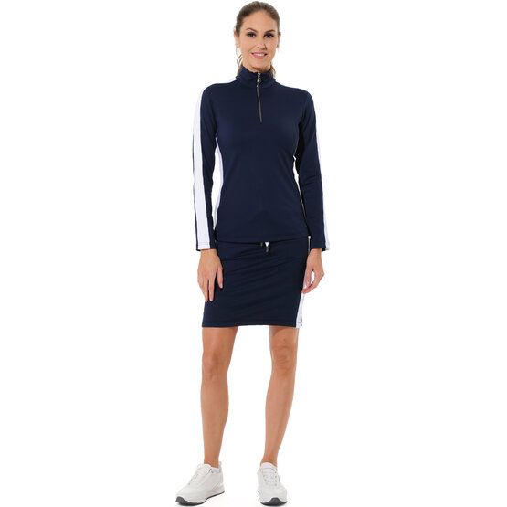 MDC Meryl Zip Stretch Midlayer navy