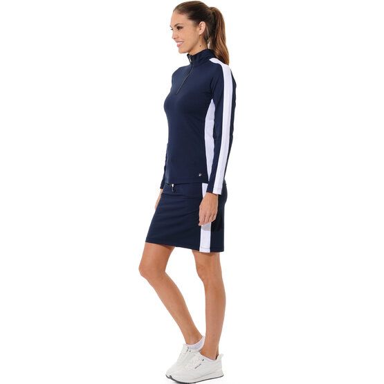 MDC Meryl Zip Stretch Midlayer navy