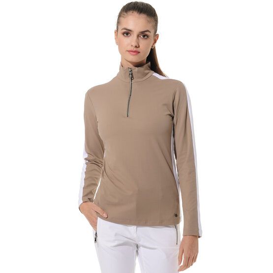 MDC  Meryl Zip Stretch Midlayer beige