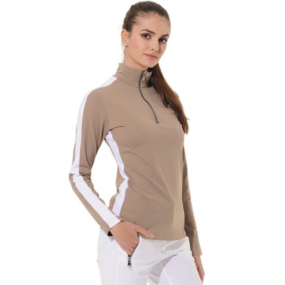 MDC  Meryl Zip Stretch Midlayer béžová