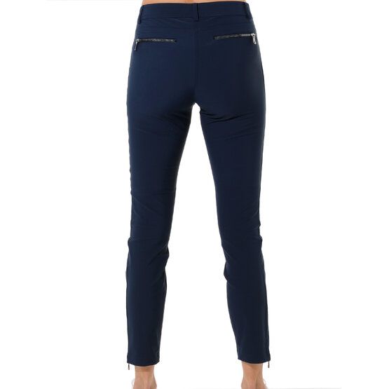 MDC Double Zip Ankle Pants 7/8 Hose navy