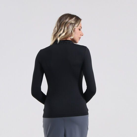 Chervo  ANTICHITA long sleeve polo black